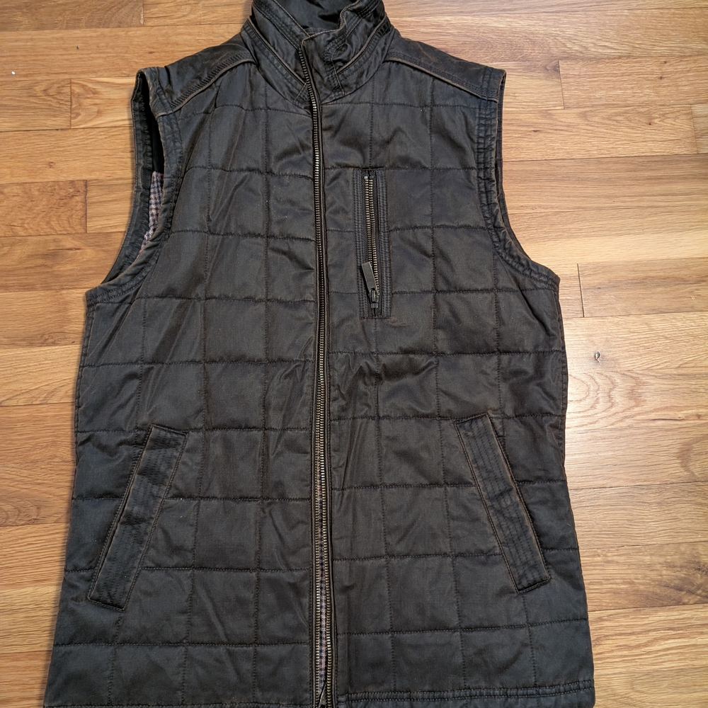 Men's Black Quilted Vest